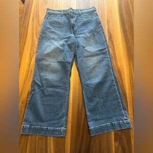 J Crew Wide Leg Crop Jeans